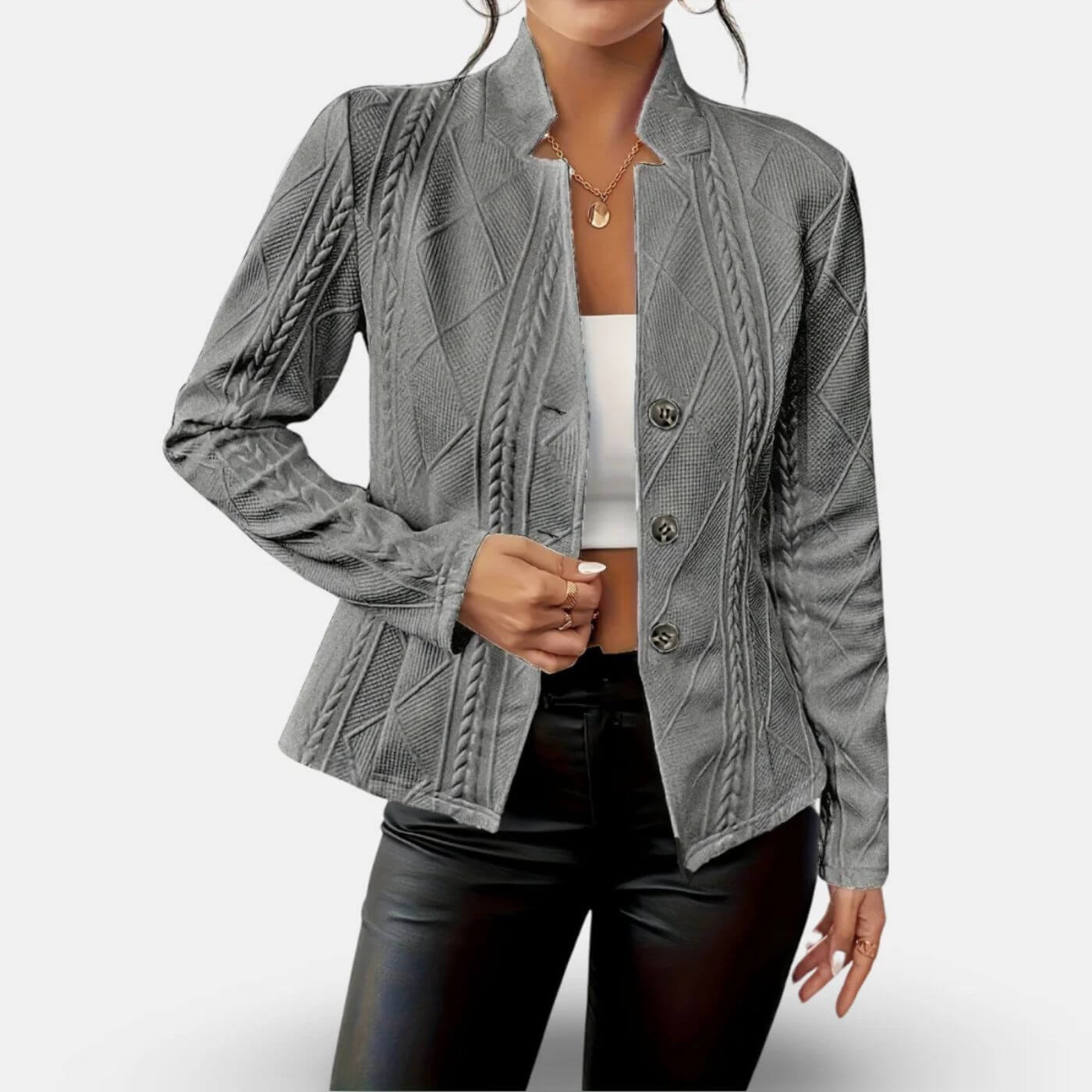 Chloé – Blazer Cintré au Style Affirmé (1 acheté = 1 offert)