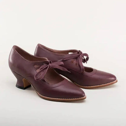 Manon™ – Chaussures Orthopédiques Vintage à Talon Bas
