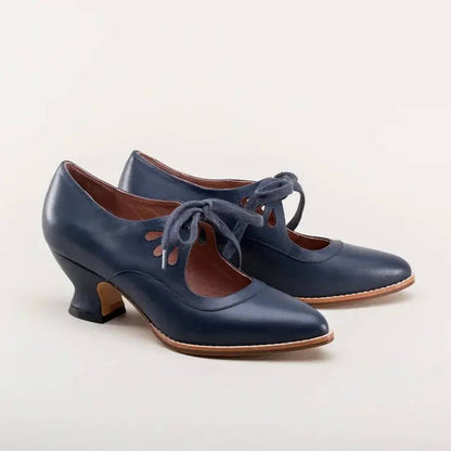 Manon™ – Chaussures Orthopédiques Vintage à Talon Bas