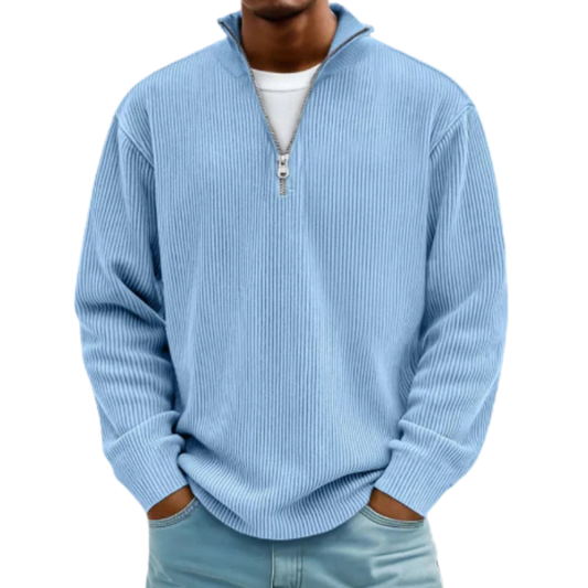 Élégance Zippée | Pull Demi-Zippé Élégance Confort