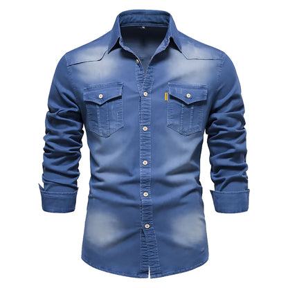 Théo - Chemise en Jean Coupe Ajustée
