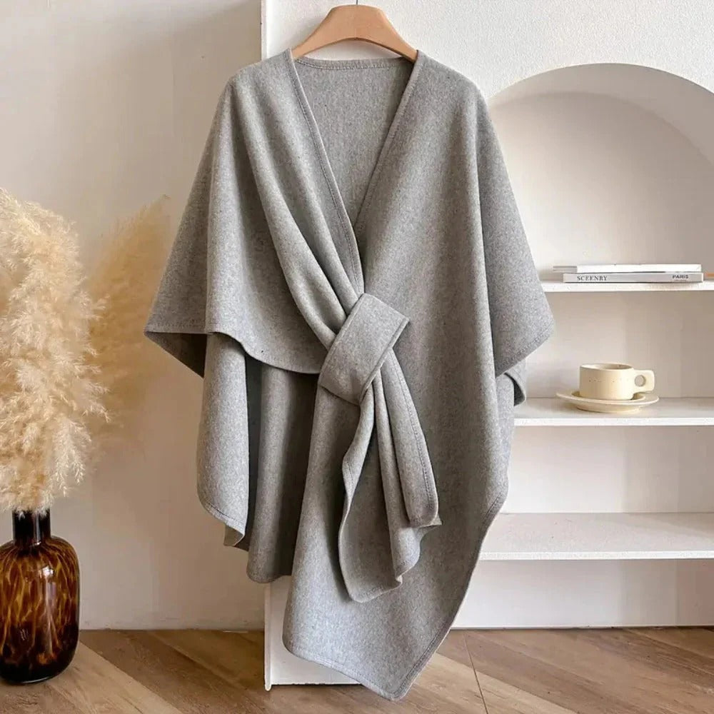 Long châle poncho