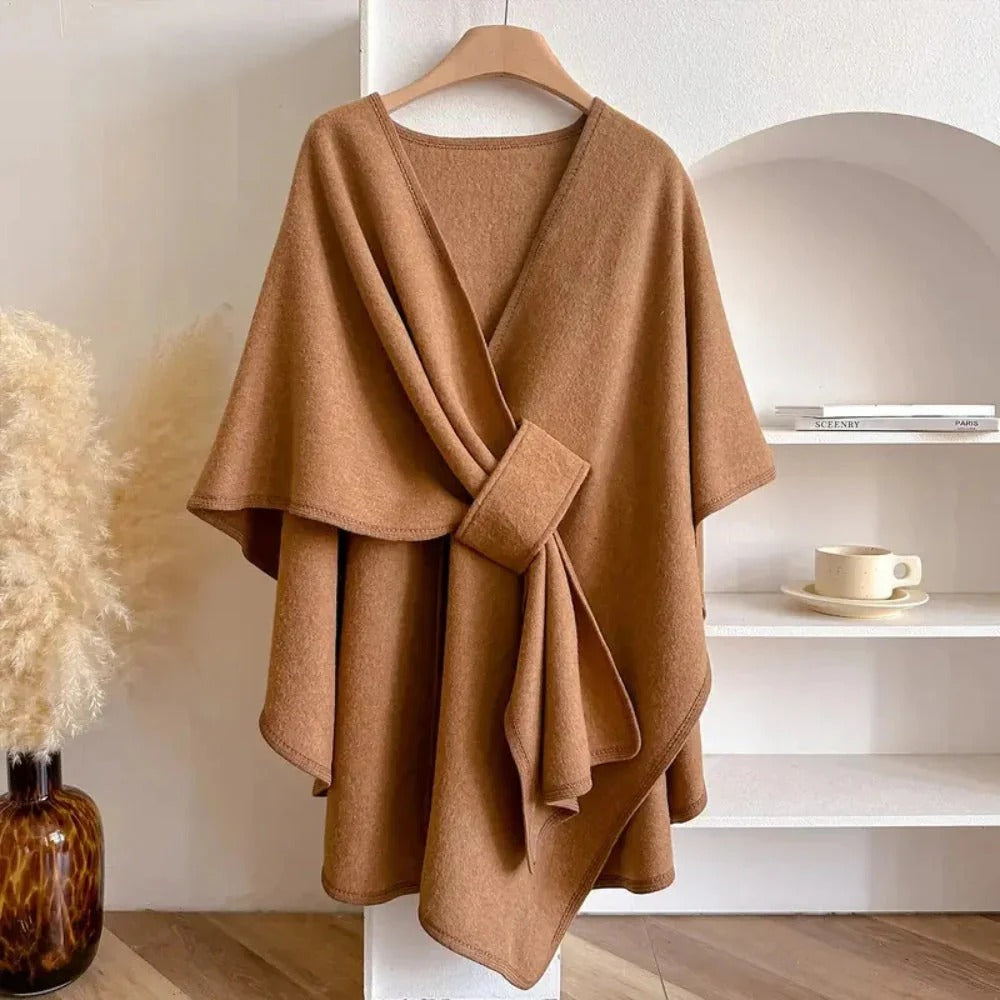 Long châle poncho